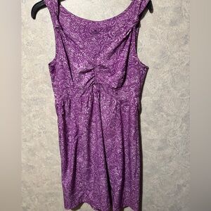 Athleta Nearly Knotical Nautical Purple Dress 8